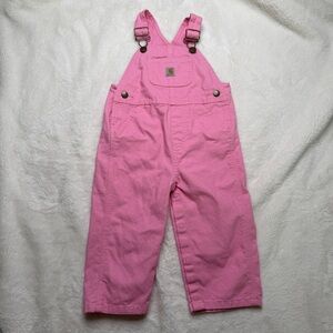 Carhartt Pink Overalls 18M Heart Hardware Utility Overalls